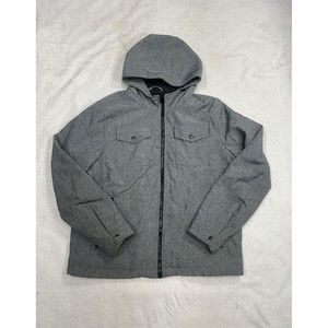 Levi Strauss & Co Sports Full Zip Fleece Lined Coat Grey Men's Size Large